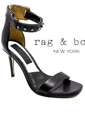 NEW  W/Box RAG & BONE TAMIRA  BLACK  HEELED SANDAL 11